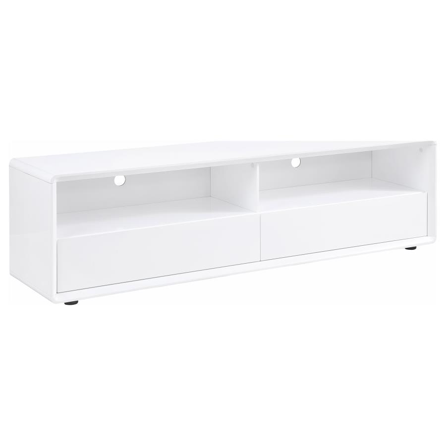 Ellice - TV Stand Media Console - White by Coaster Fine Furniture | Bel Furniture