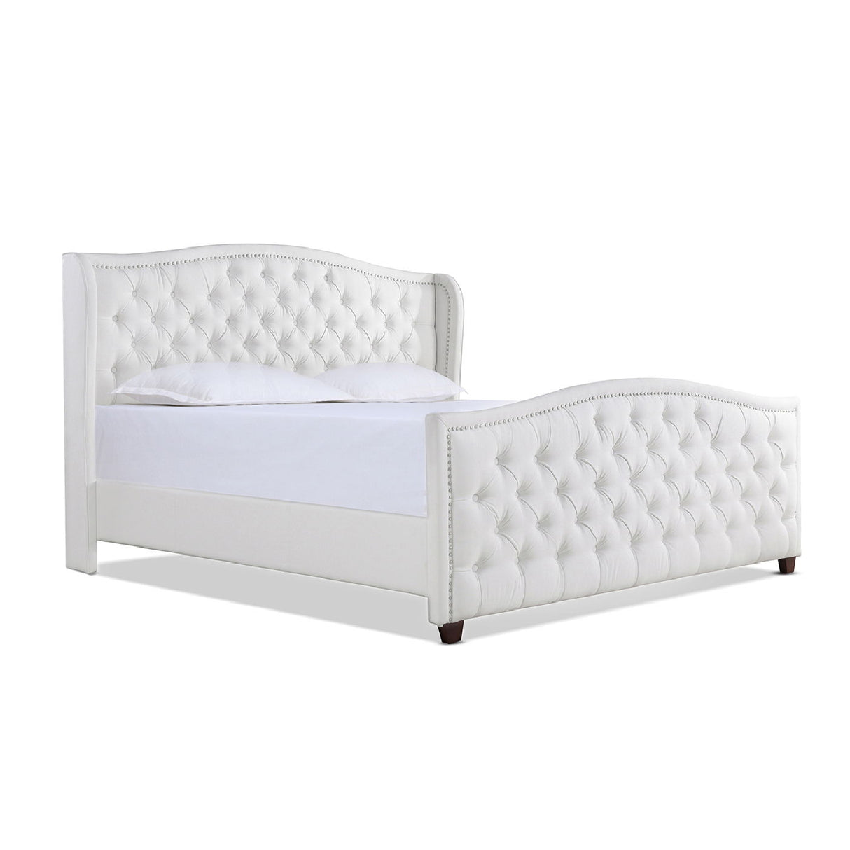 Marcella - Upholstered Shelter Headboard Bed Set by Jennifer Taylor Home | Bel Furniture
