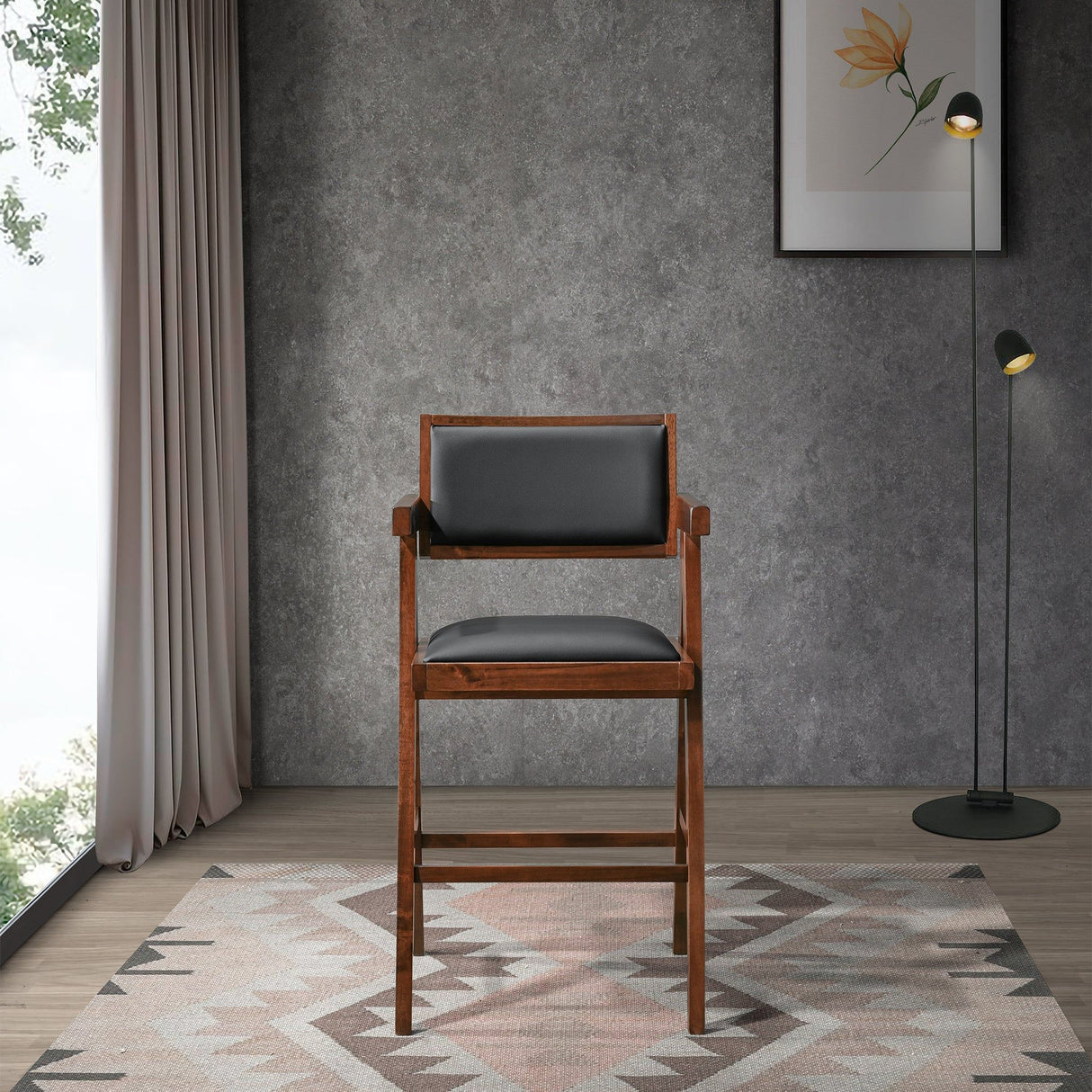 Athena - Counter Chair - Black / Brown by Ashcroft Furniture | Bel Furniture