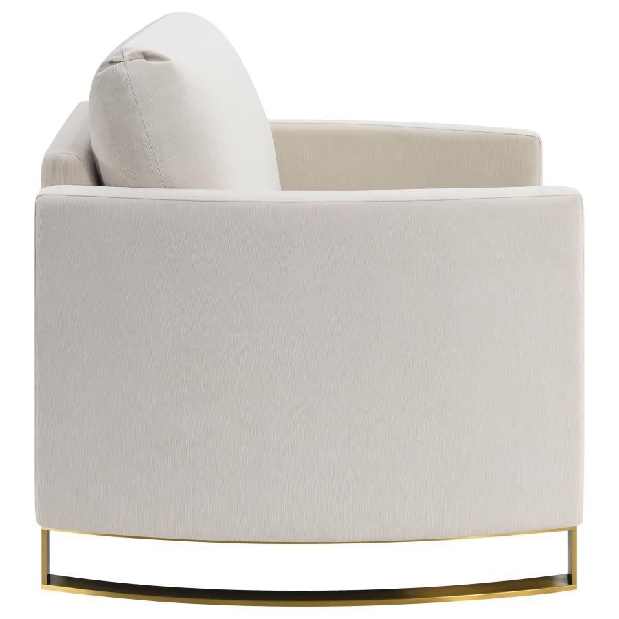 Corliss - Upholstered Arched Arm Accent Chair by CoasterElevations | Bel Furniture