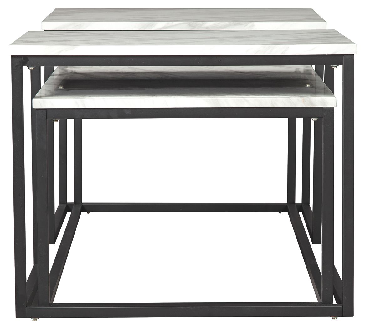 Donnesta - Gray / Black - Occasional Table Set (Set of 3) by Signature Design by Ashley® | Bel Furniture