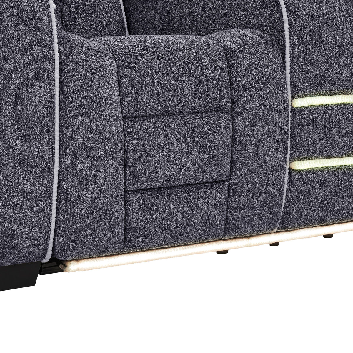 Austin - Recliner With Storage Arms - Gray