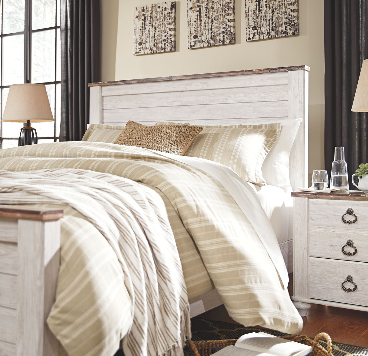 Willowton - Panel Bed by Signature Design by Ashley® | Bel Furniture