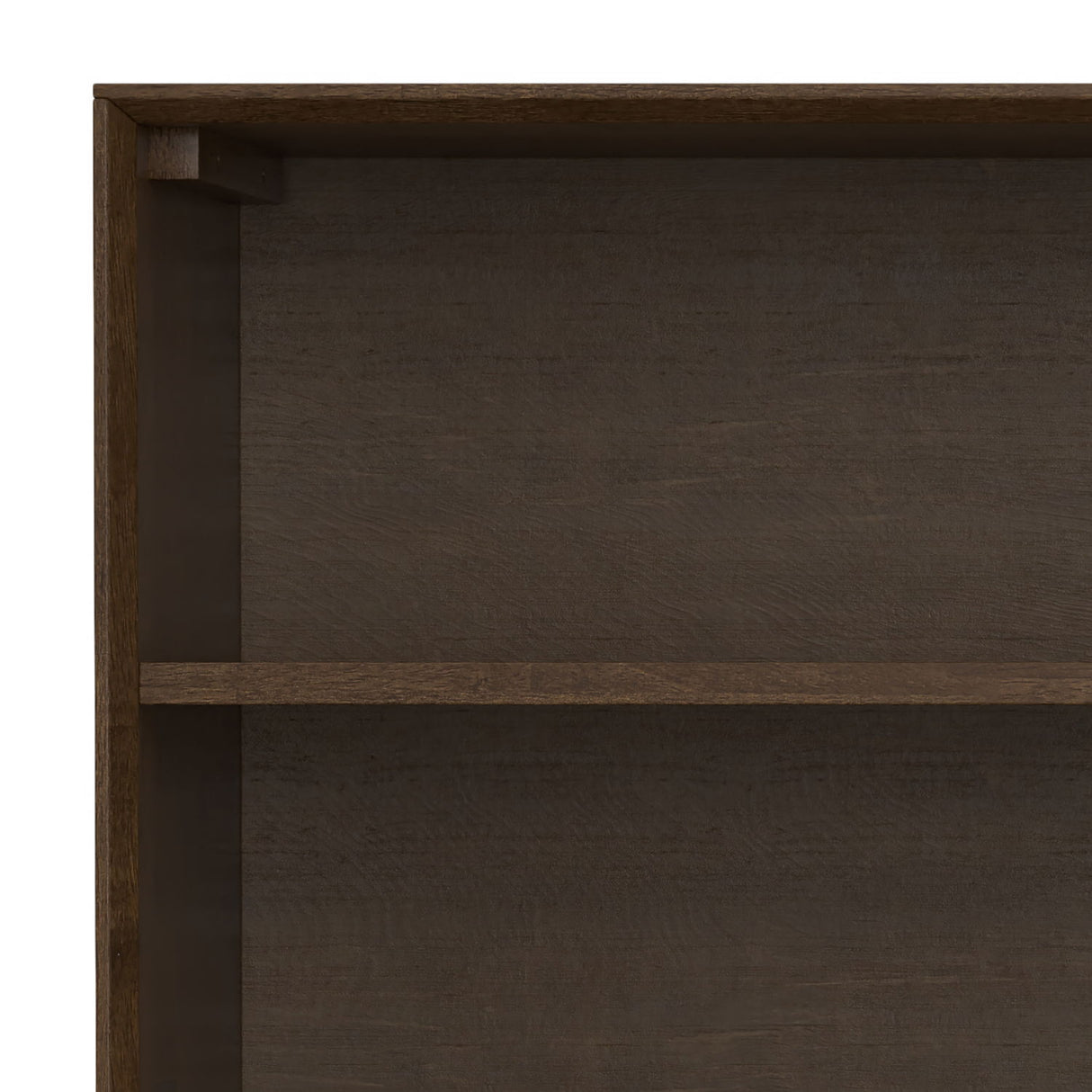 Banting - Low Wide Bookcase - Walnut Brown by Simpli-Home | Bel Furniture