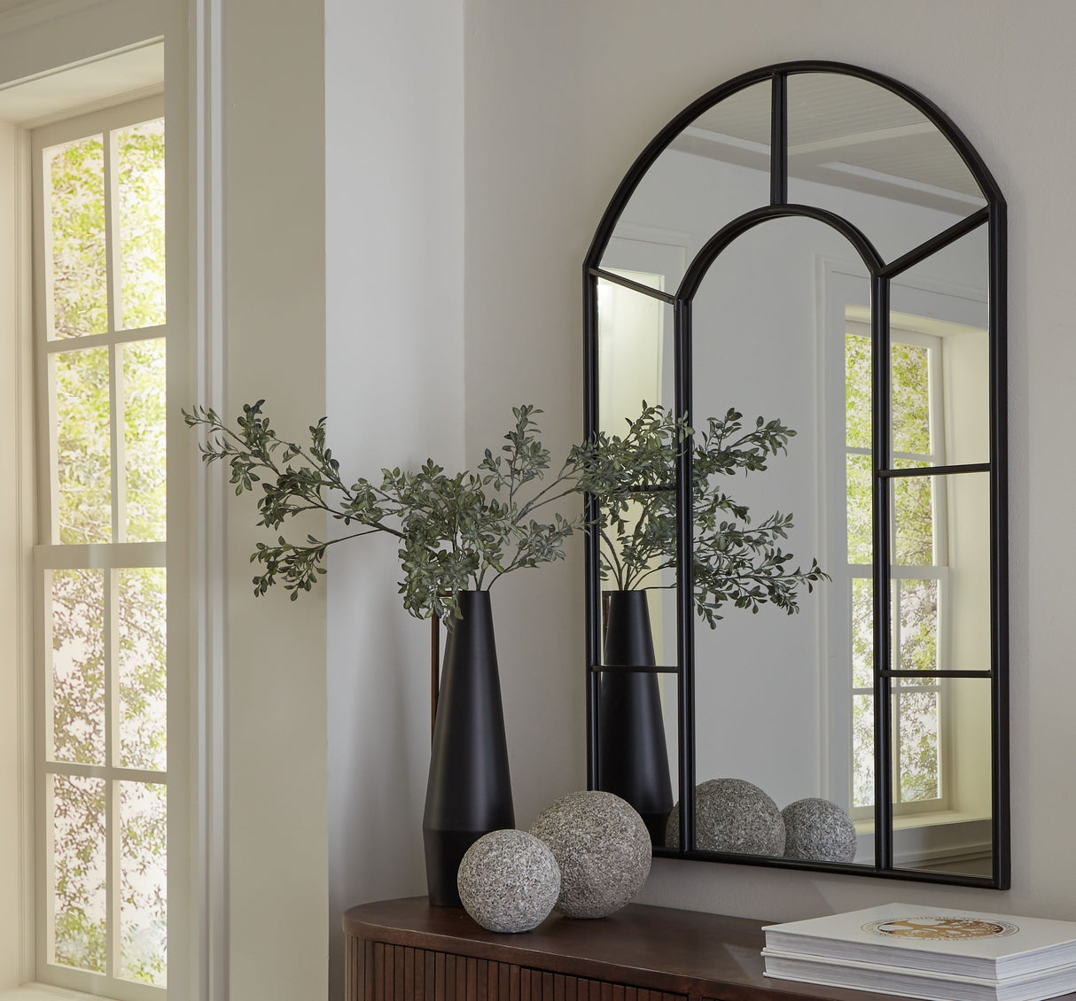 Evengton - Black - Accent Mirror by Signature Design by Ashley® | Bel Furniture