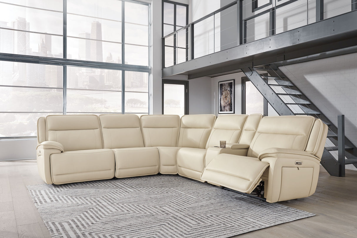 Double Deal - 6 Piece Reclining Sectional