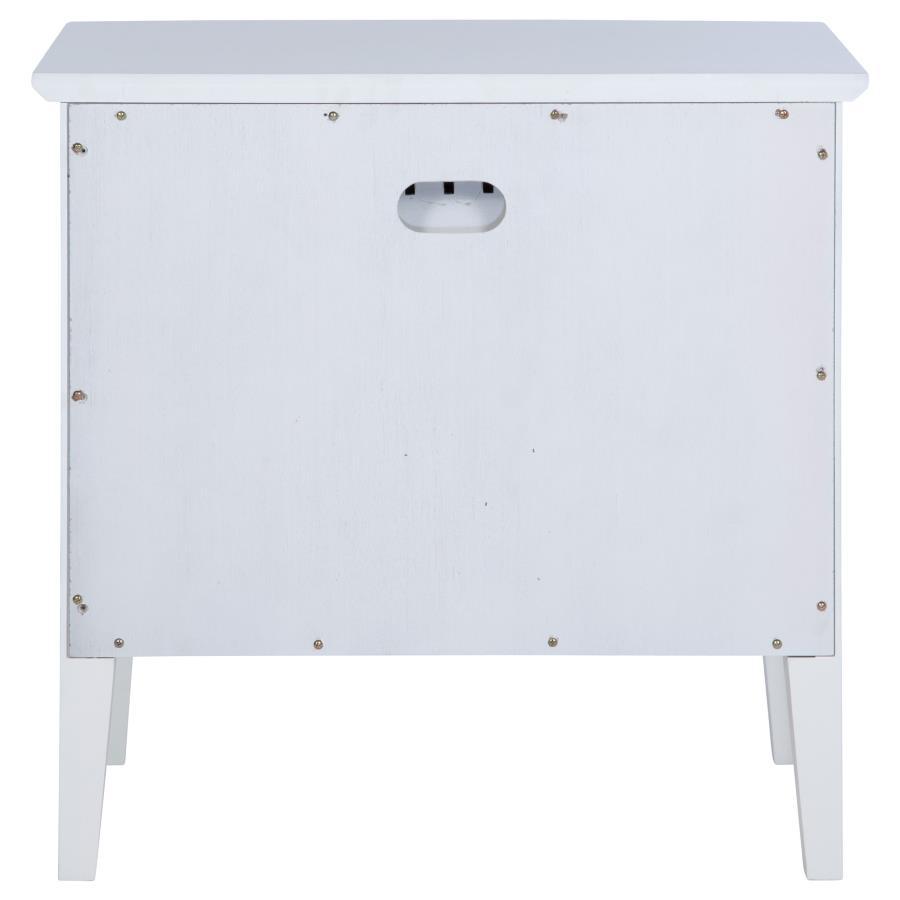 Bexhill - 1-Drawer Nightstand Bedside Table - White by Coaster Fine Furniture | Bel Furniture