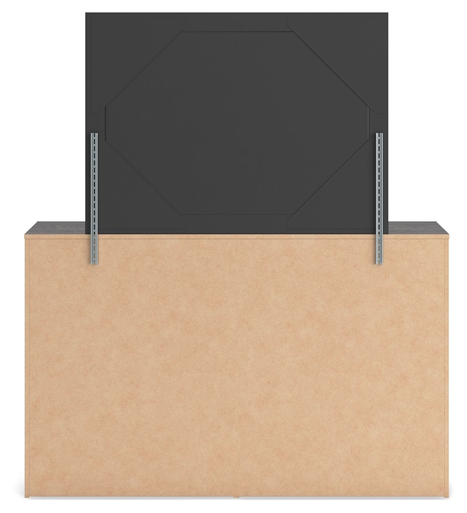 Hollivern - Dark Gray - Dresser And Mirror by Signature Design by Ashley® | Bel Furniture