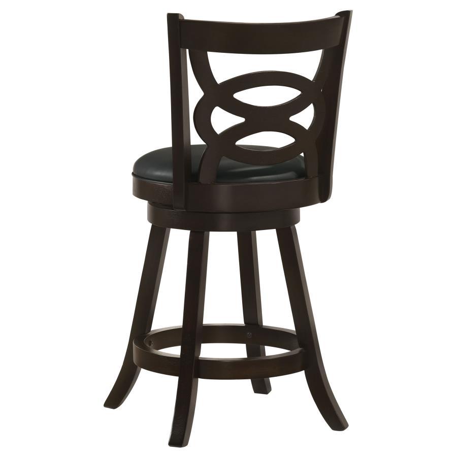 Calecita - Wood Swivel Counter Stool (Set of 2) by CoasterEssence | Bel Furniture