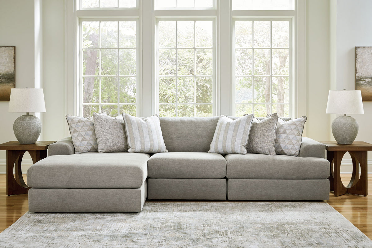 Avaliyah - 3-Piece Sectional With Laf Corner Chaise - Ash