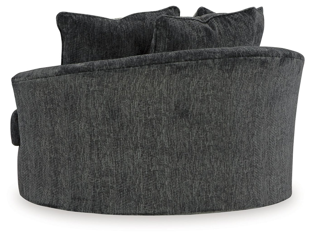 Biddeford - Shadow - Oversized Swivel Accent Chair by Signature Design by Ashley® | Bel Furniture