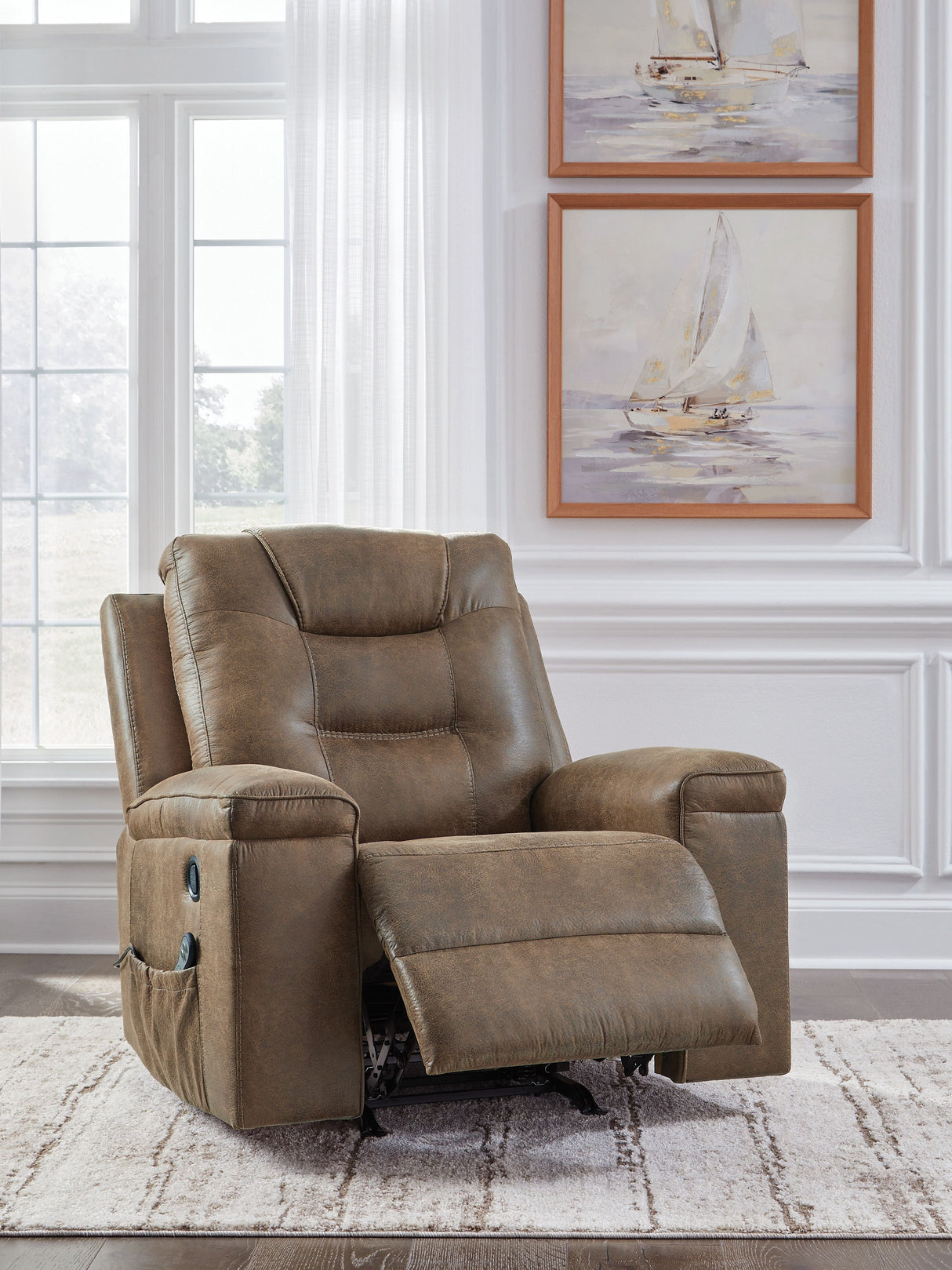 Stockworth - Earth - Rocker Recliner by Signature Design by Ashley® | Bel Furniture