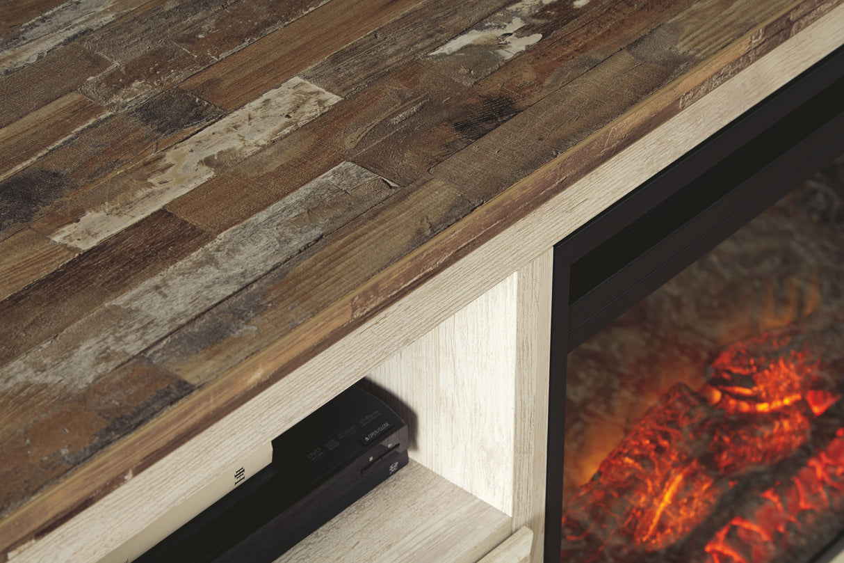 Willowton - Entertainment Center With Fireplace Option by Signature Design by Ashley® | Bel Furniture