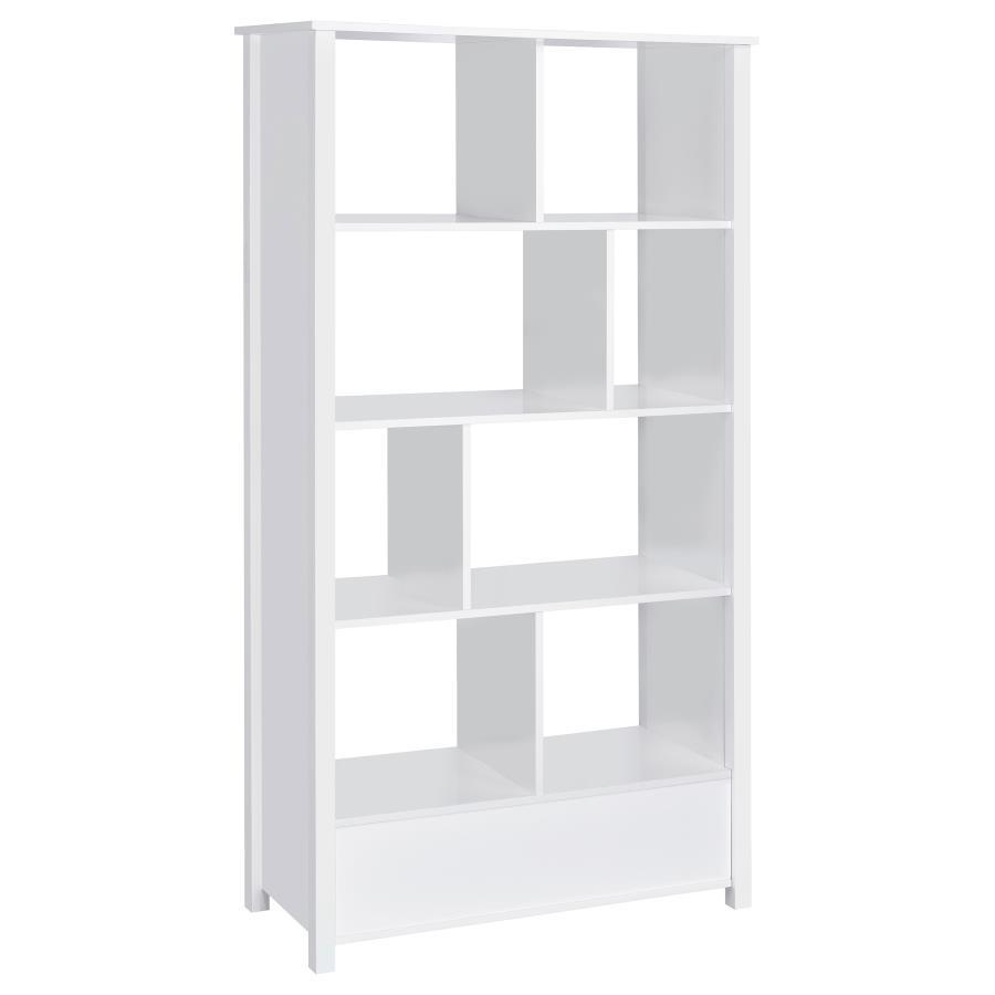 Dylan - 4-Shelf Storage Bookshelf by CoasterEssence | Bel Furniture