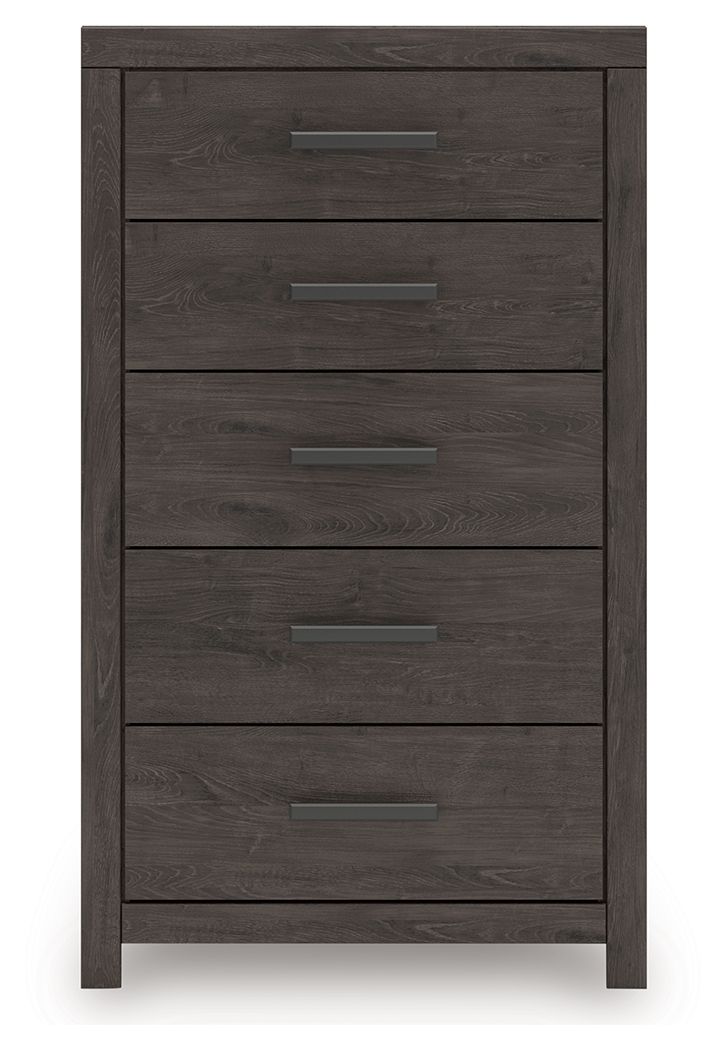 Prendonea - Charcoal - Five Drawer Chest by Signature Design by Ashley® | Bel Furniture
