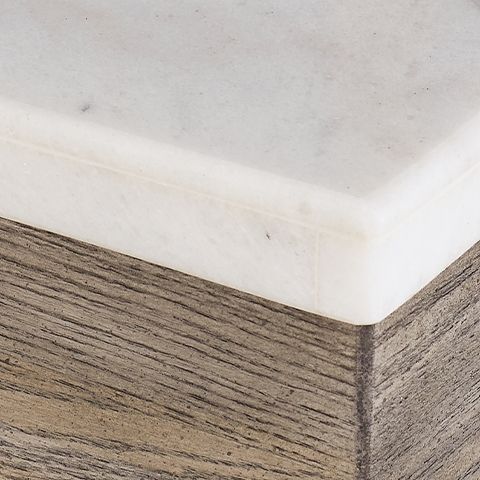 Loyaska - Brown / Ivory - Square End Table by Signature Design by Ashley® | Bel Furniture