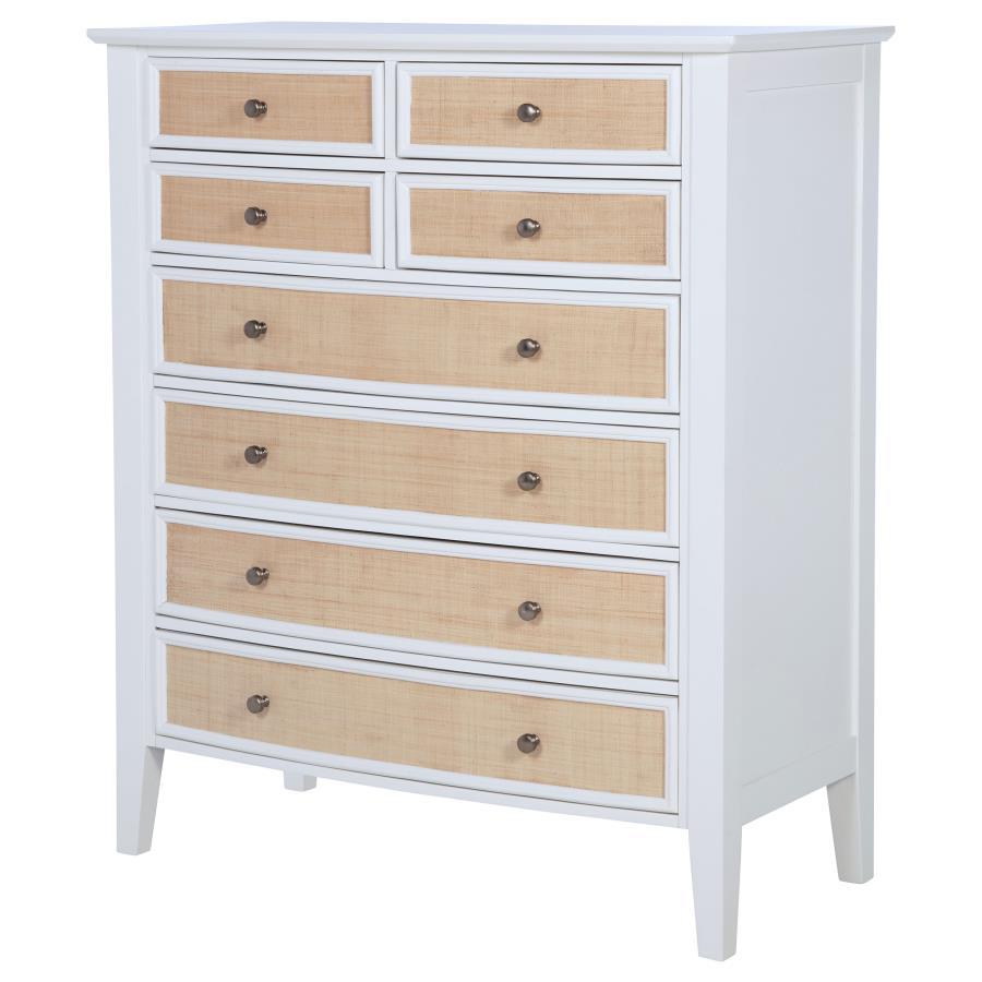 Bexhill - 8-Drawer Chest Of Drawers - White by Coaster Fine Furniture | Bel Furniture