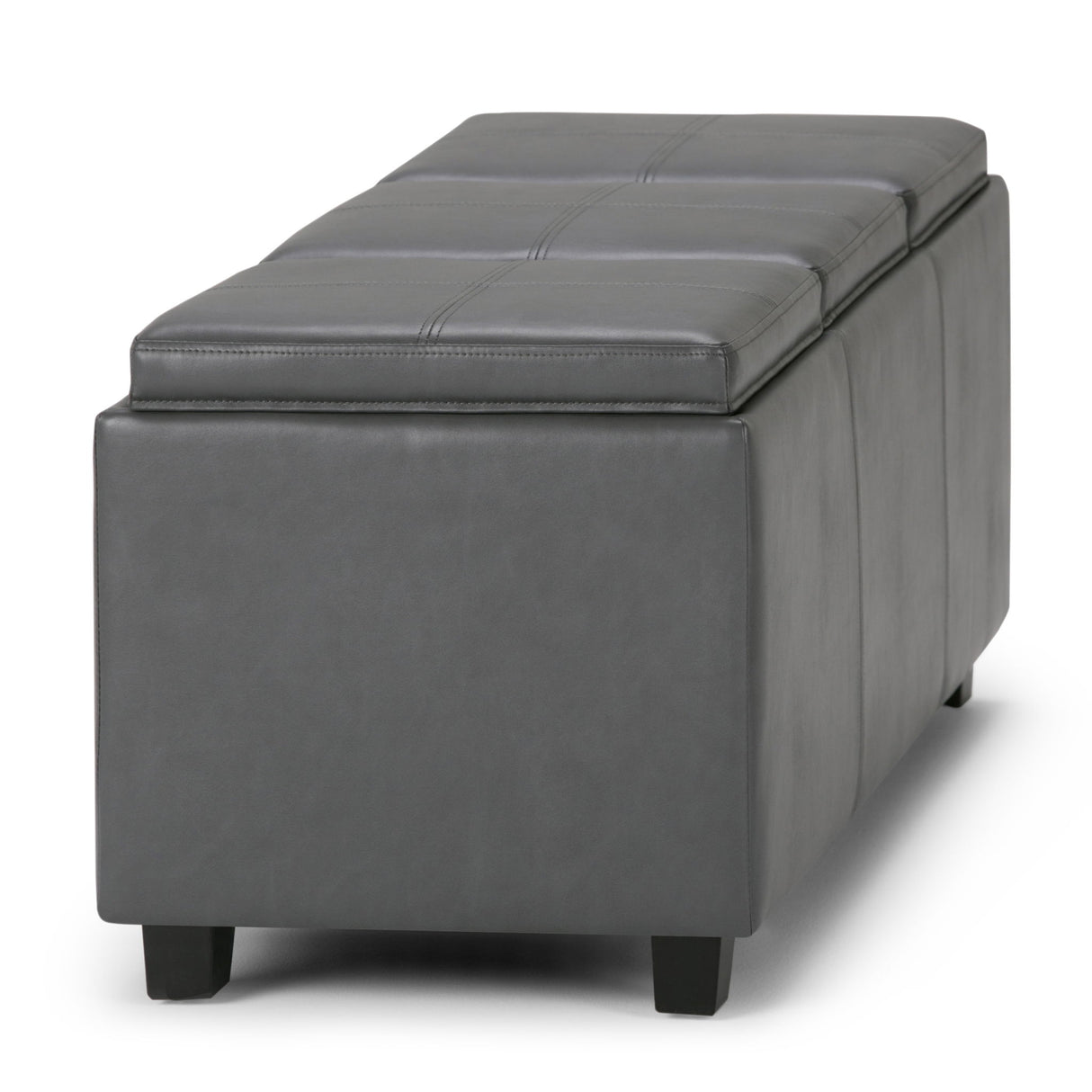 Avalon - Upholstered Storage Ottoman by Simpli-Home | Bel Furniture