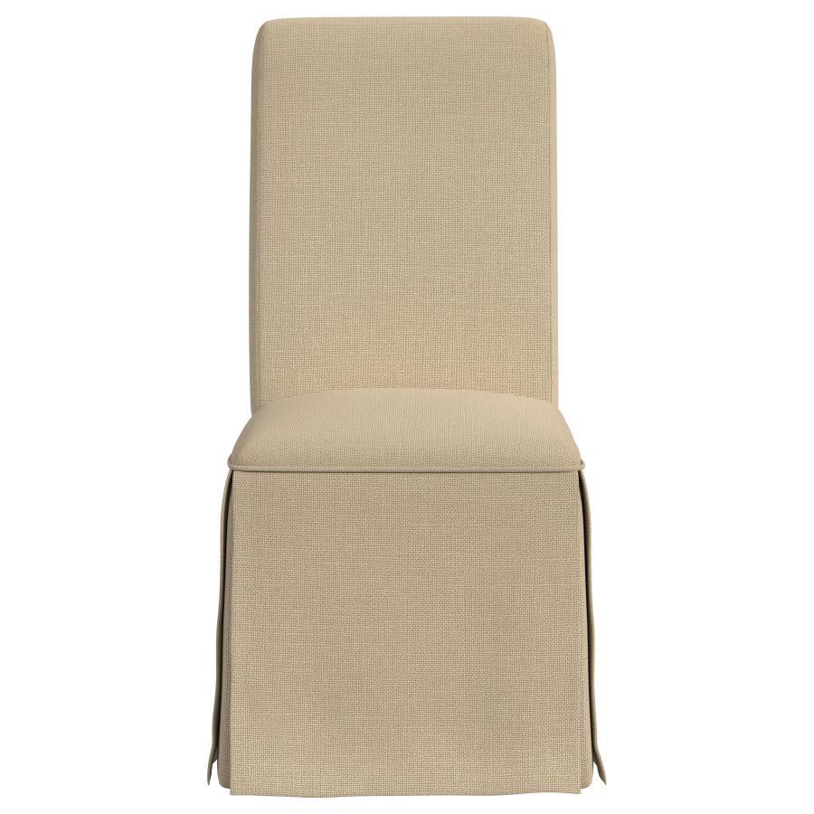Shawna - Upholstered Skirted Dining Chair (Set of 2) by Coaster Fine Furniture | Bel Furniture