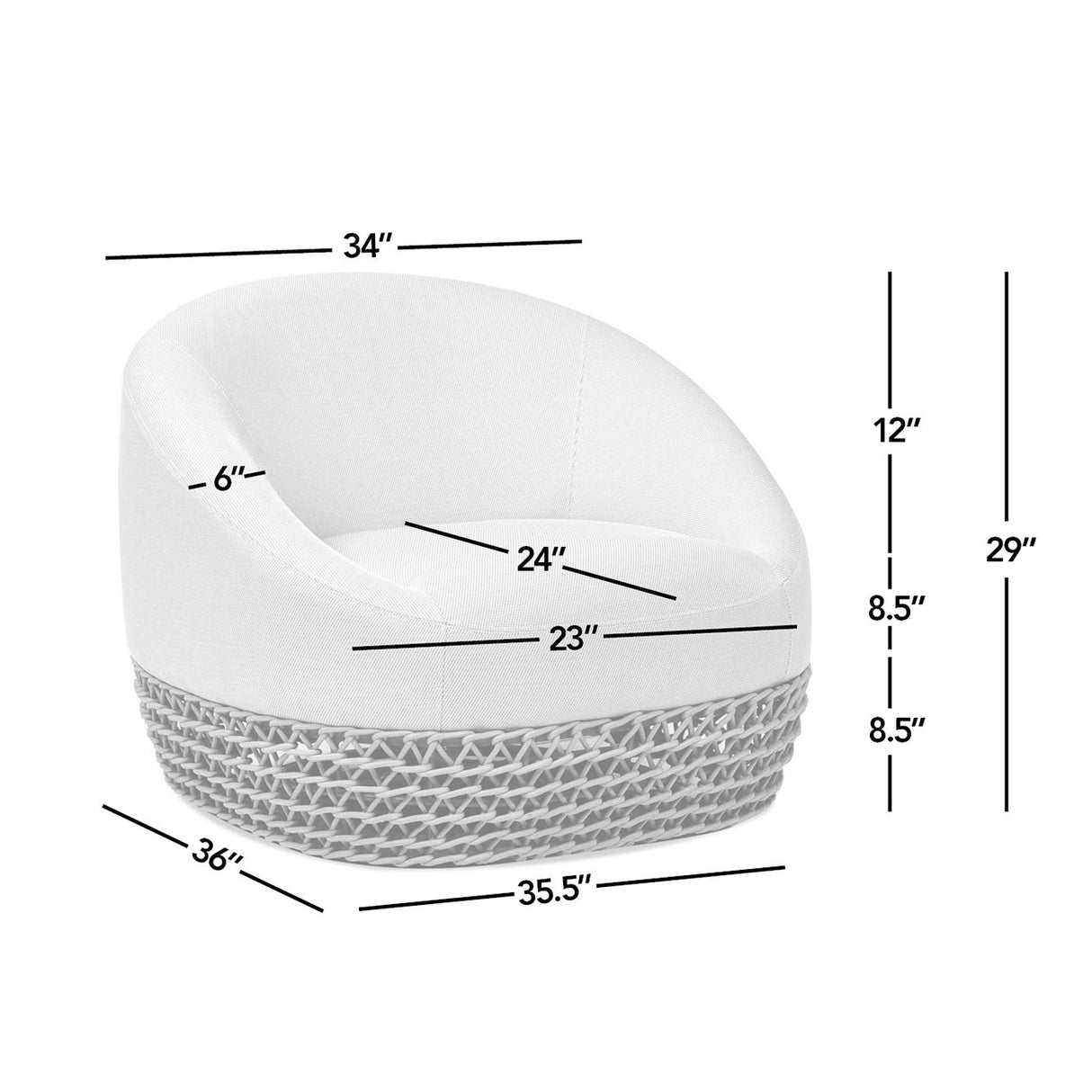 Willow - Upholstered Patio Deep Seating Sofa by Jennifer Taylor Home | Bel Furniture