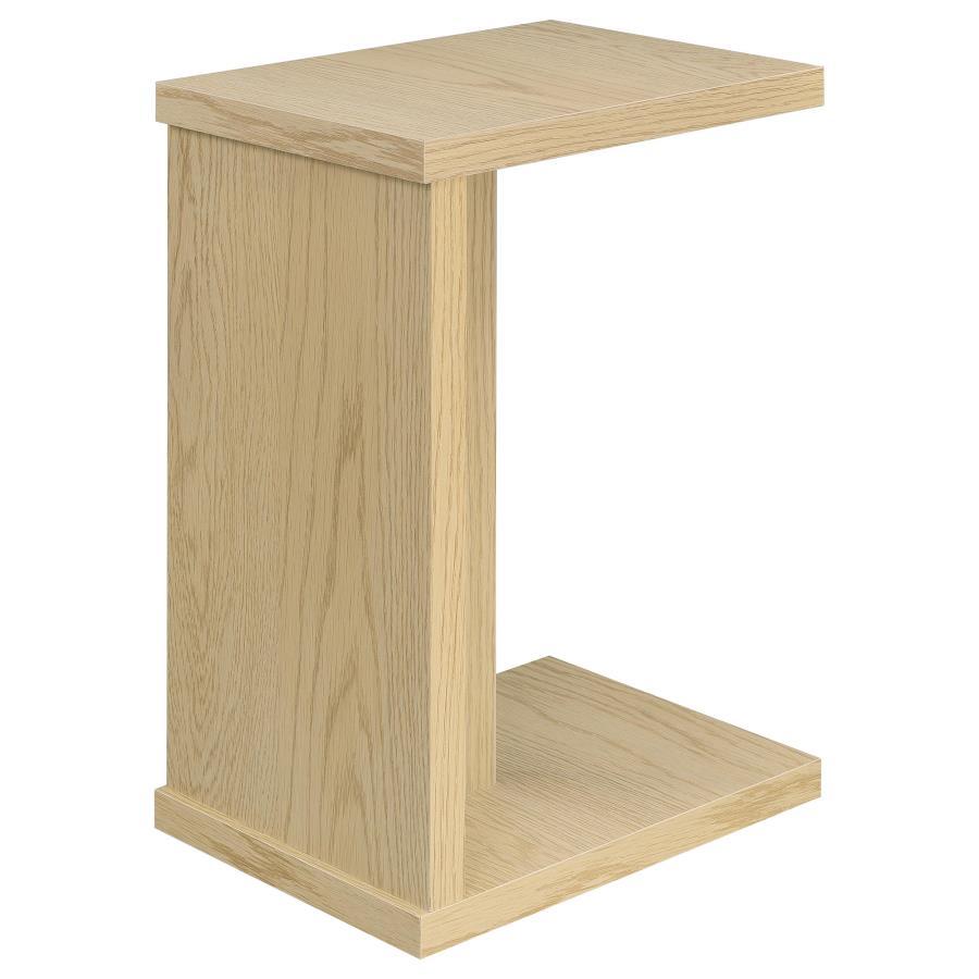 Clower - Engineered Wood C-Shaped Sofa Side Table