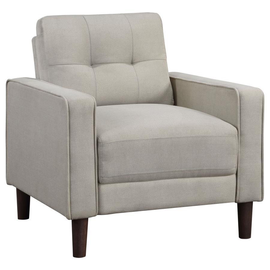 Bowen - Upholstered Track Arm Tufted Accent Chair Beige by Coaster Fine Furniture | Bel Furniture