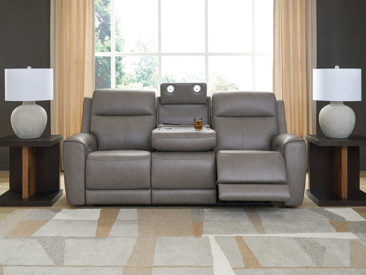 5Z-Comfort - Relaxation - Power Reclining Sofa With Adj Headrest by Signature Design by Ashley® | Bel Furniture