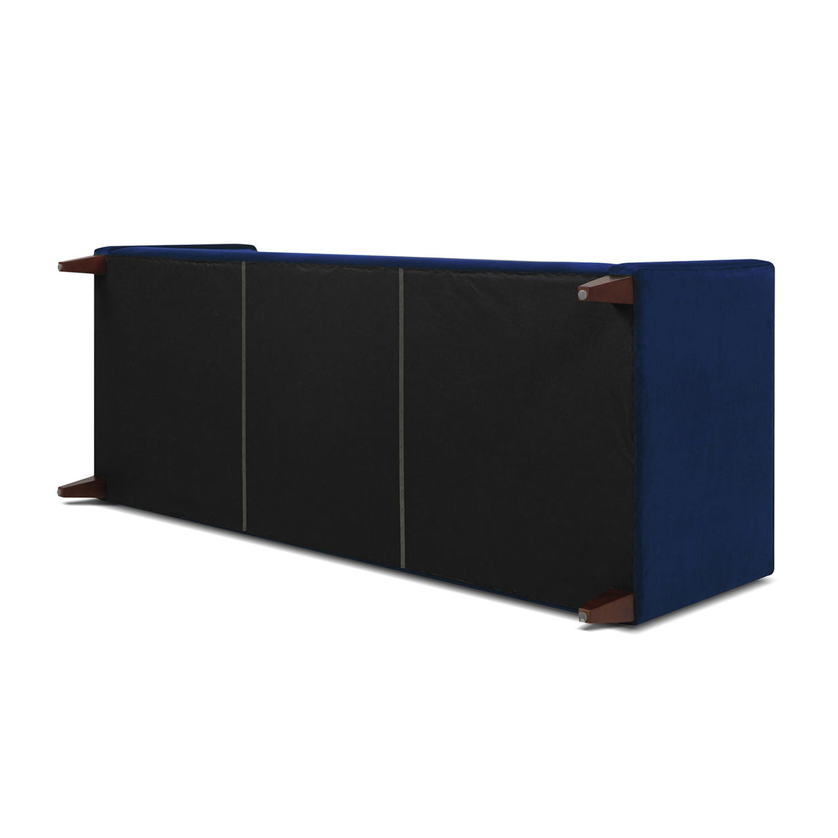 Jack - Modern Tuxedo Tufted Sofa - Navy Blue by Jennifer Taylor Home | Bel Furniture