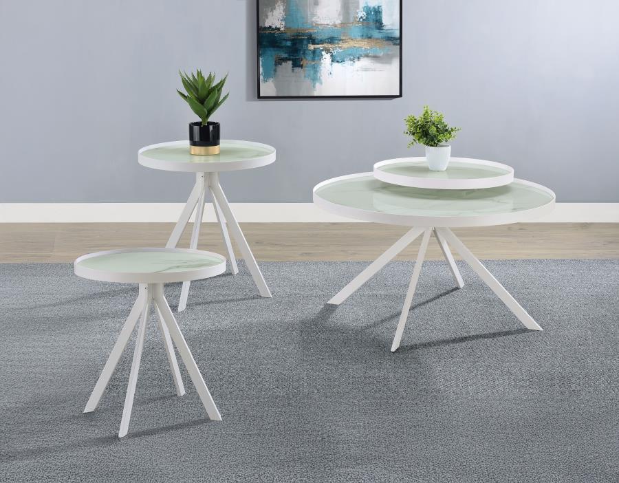 Briggs - Round Coffee And End Table Set by Coaster Fine Furniture | Bel Furniture