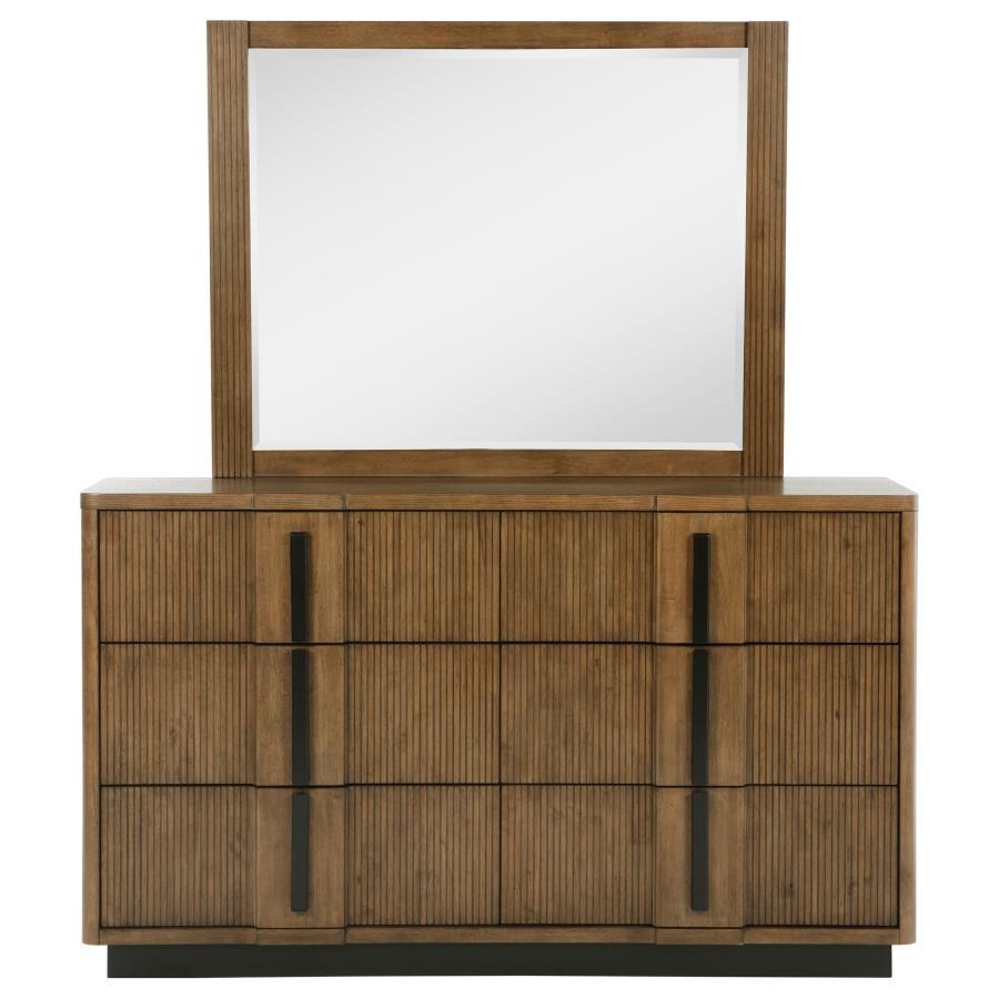 Terrace - 6-Drawer Dresser And Mirror - Ash Brown by Coaster Fine Furniture | Bel Furniture