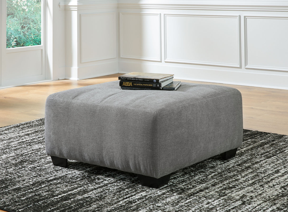 Birkdale Court - Gray - Oversized Accent Ottoman by Benchcraft® | Bel Furniture