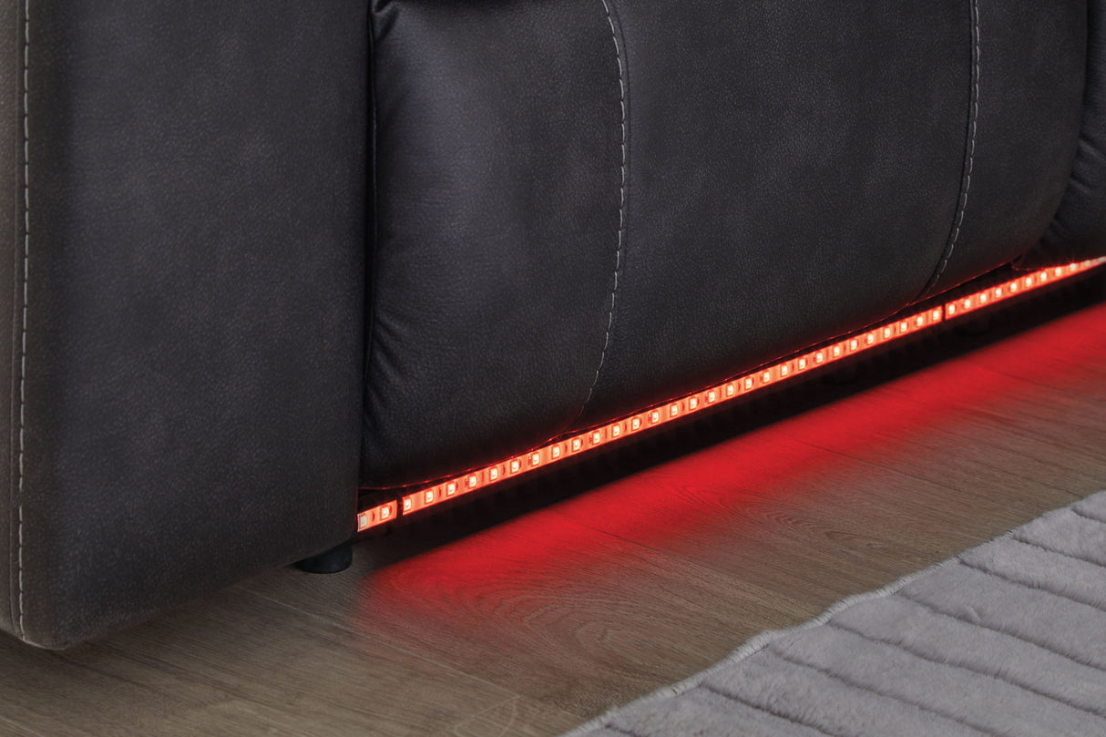 Sultan Meadow - Carbon - 2-Piece Reclining Sectional by Signature Design by Ashley® | Bel Furniture