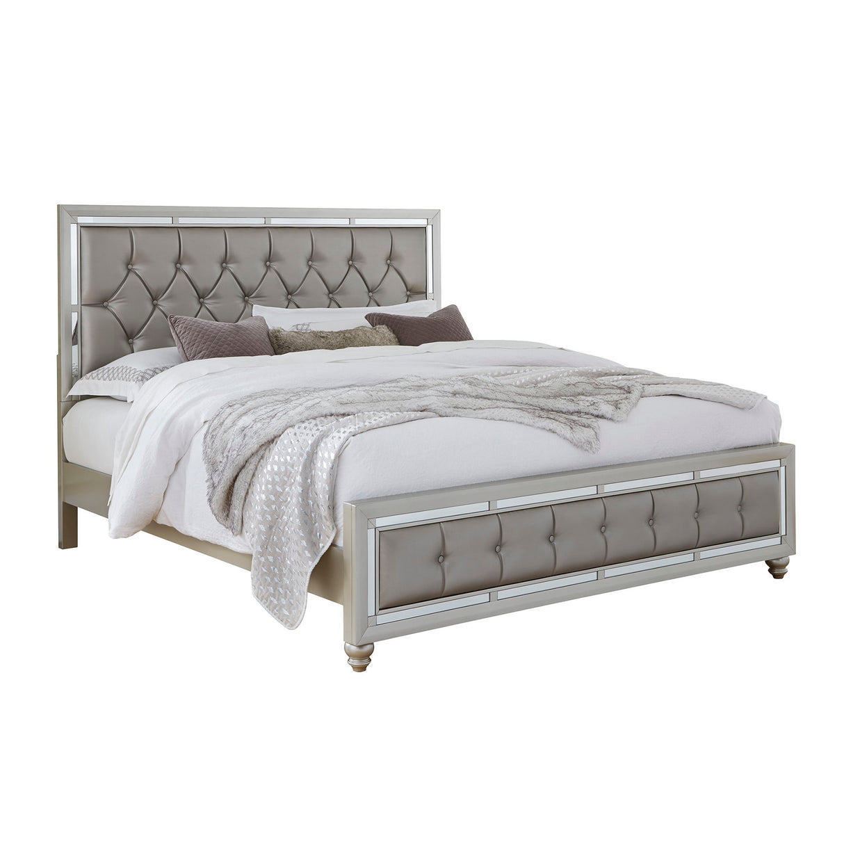 Chloe - Full Bed - Gemstone Silver