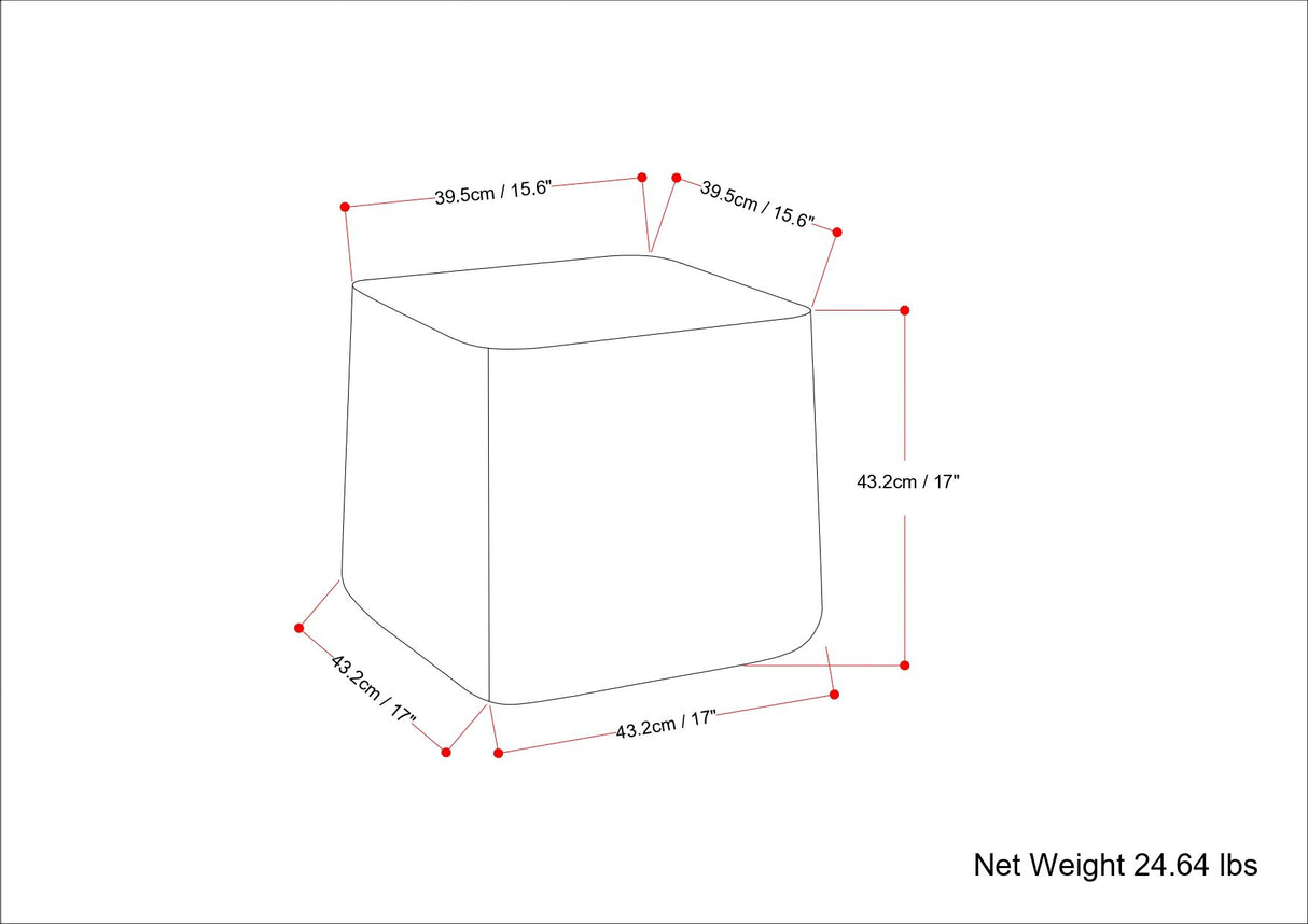 Bassett - Cast Aluminum Side Table - Brown by Simpli-Home | Bel Furniture