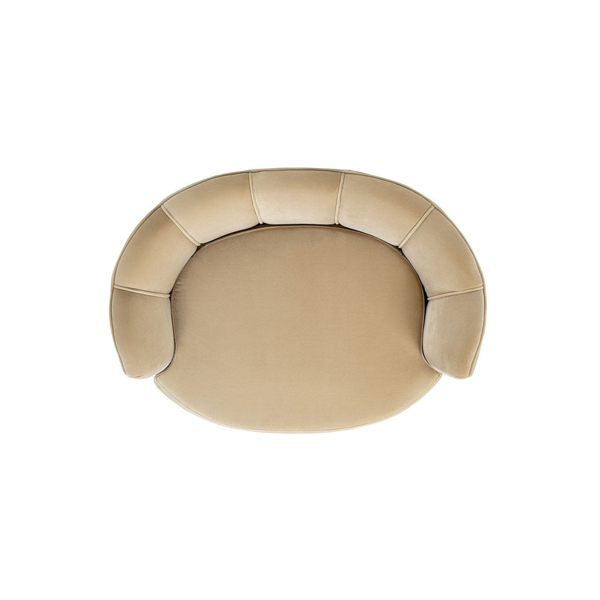 Clara - Medium Scalloped Pet Sofa Bed - Brown