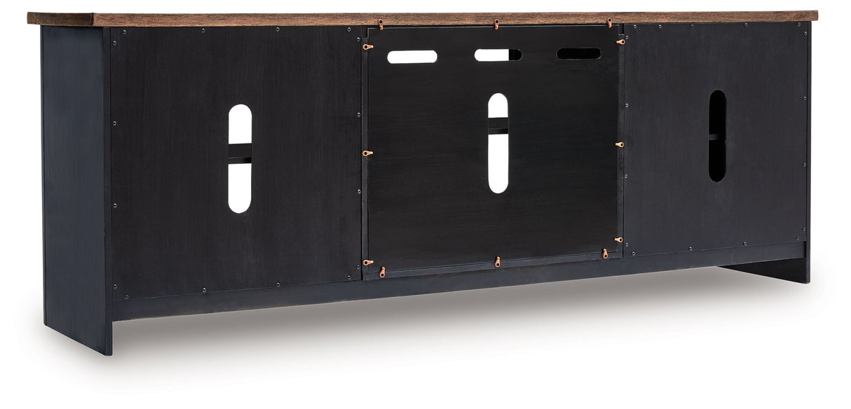 Wildenauer - Brown / Black - XL TV Stand With Fireplace Option by Signature Design by Ashley® | Bel Furniture