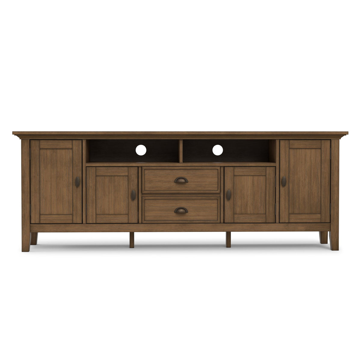 Redmond - TV Media Stand - Rustic Natural Aged Brown