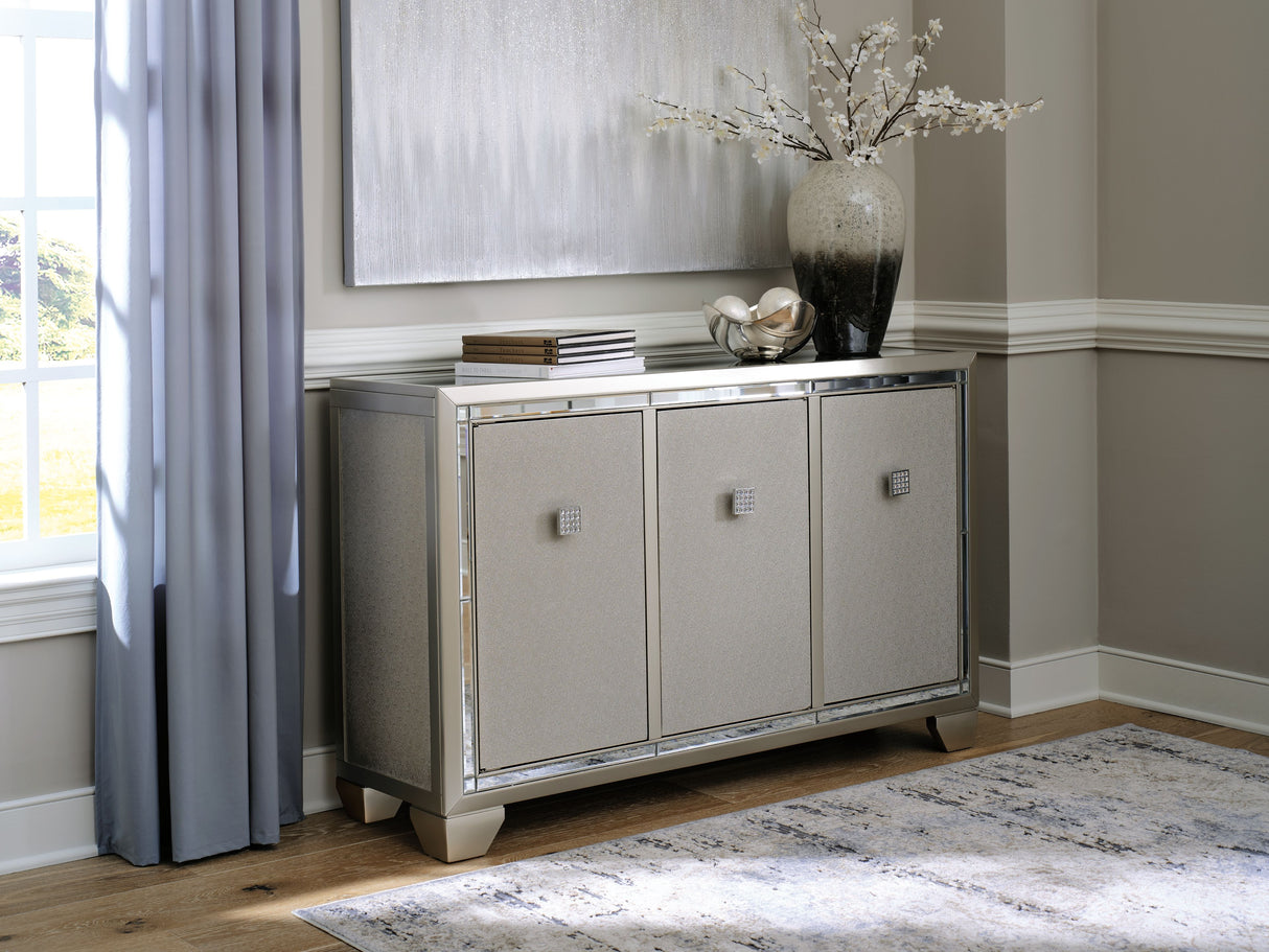 Chaseton - Champagne - Accent Cabinet by Signature Design by Ashley® | Bel Furniture