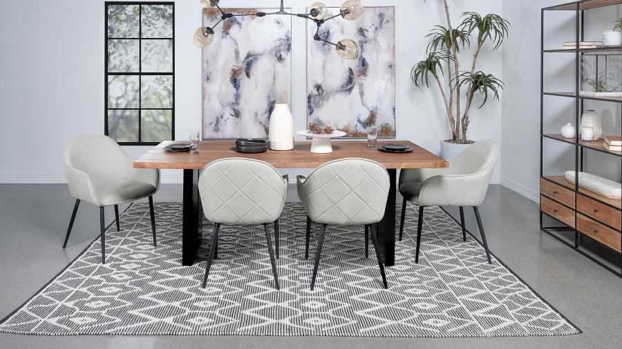 Emma - Fabric Upholstered Dining Arm Chair (Set of 2) by Coaster Fine Furniture | Bel Furniture