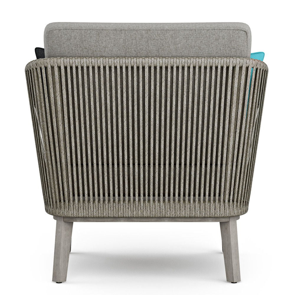 Carmel - Outdoor Conversation Chair - Sand Drift by Simpli-Home | Bel Furniture