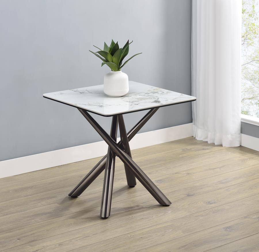 Carvell - Square Sintered Stone Table by Coaster Fine Furniture | Bel Furniture