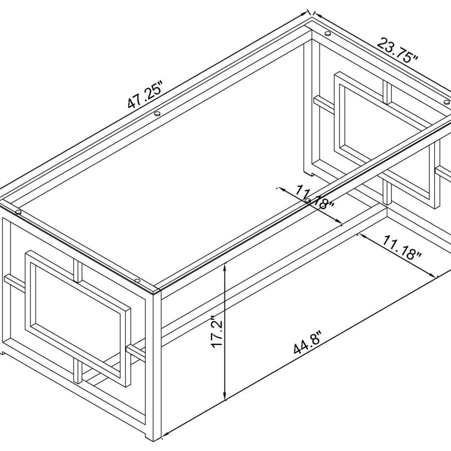 Merced - Rectangular Coffee Table Set by Coaster Fine Furniture | Bel Furniture