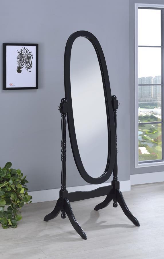 Foyet - Wood Adjustable Length Cheval Mirror by CoasterEveryday | Bel Furniture