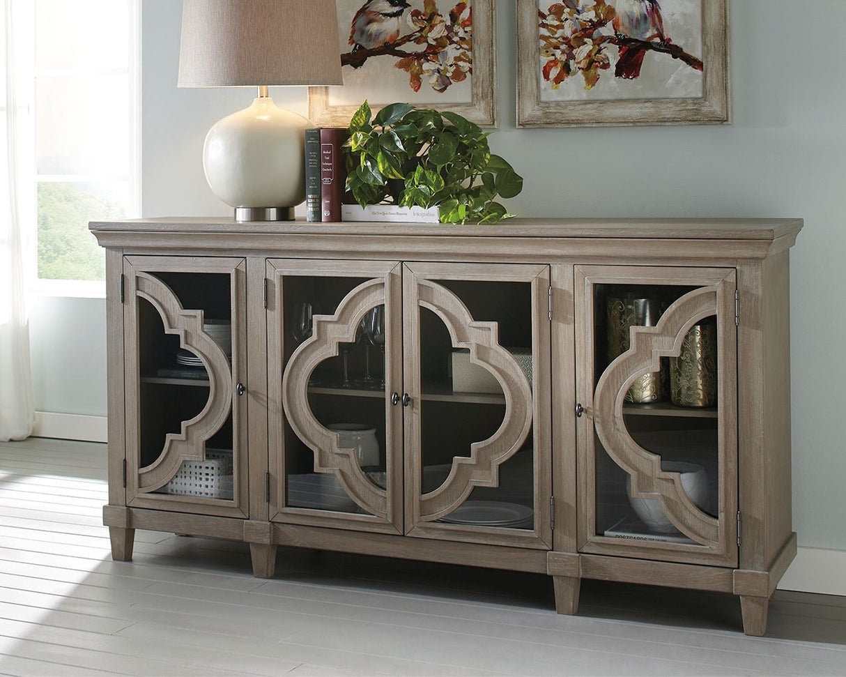 Fossil Ridge - Gray - Accent Cabinet by Signature Design by Ashley® | Bel Furniture