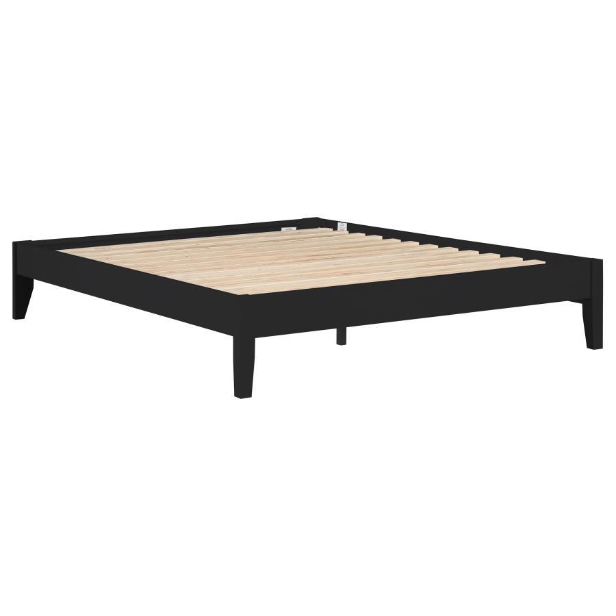 Hounslow - Universal Platform Bed Black Queen by CoasterEssence | Bel Furniture