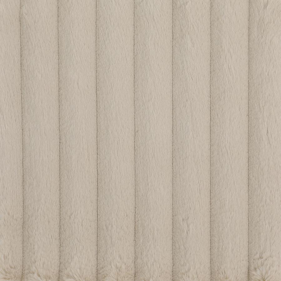 Ellorie - Upholstered Channel Back Curved Sofa - Beige by Coaster Fine Furniture | Bel Furniture