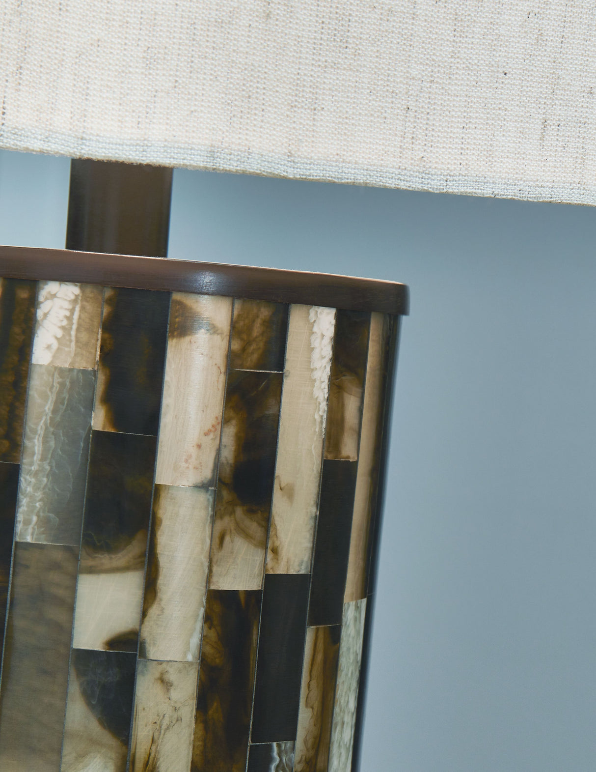 Ellford - Black / Brown / Cream - Poly Table Lamp by Signature Design by Ashley® | Bel Furniture