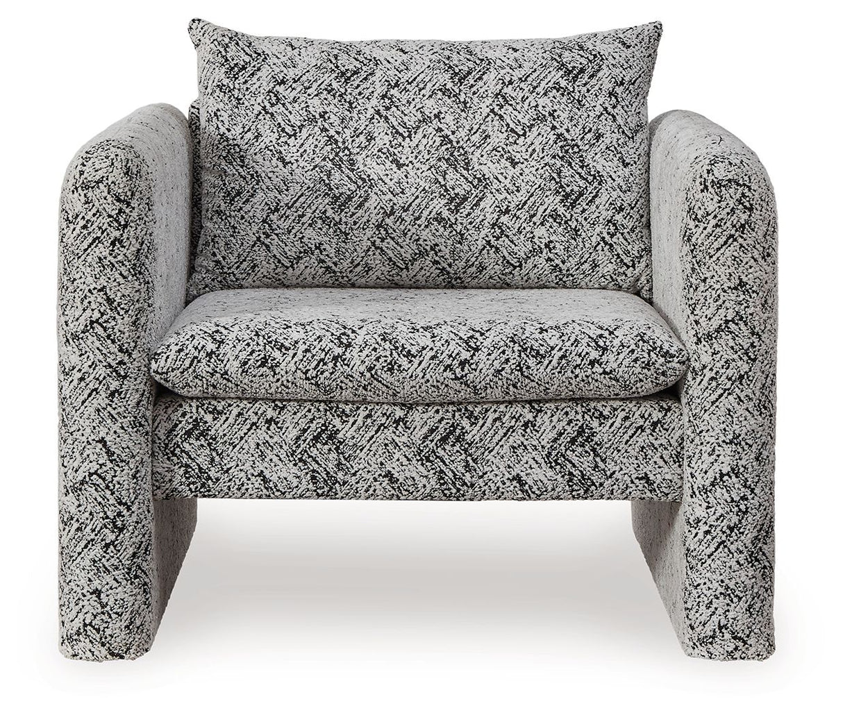 Kenbell - Black / White - Accent Chair by Signature Design by Ashley® | Bel Furniture