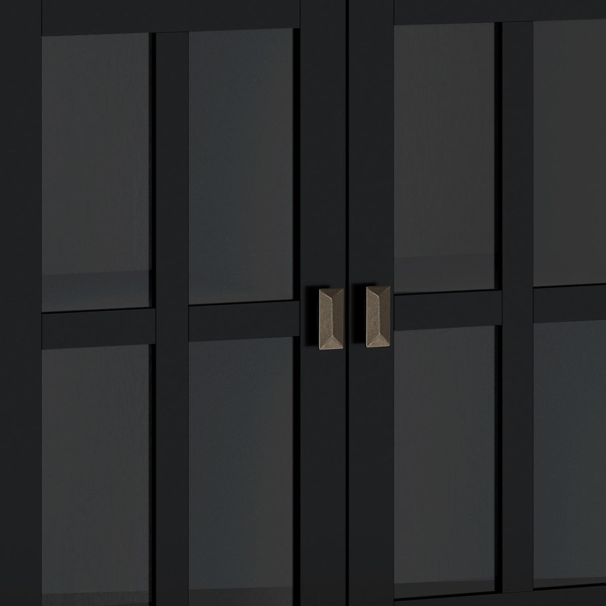 Artisan - Handcrafted Wide 4 Door Storage Cabinet by Simpli-Home | Bel Furniture