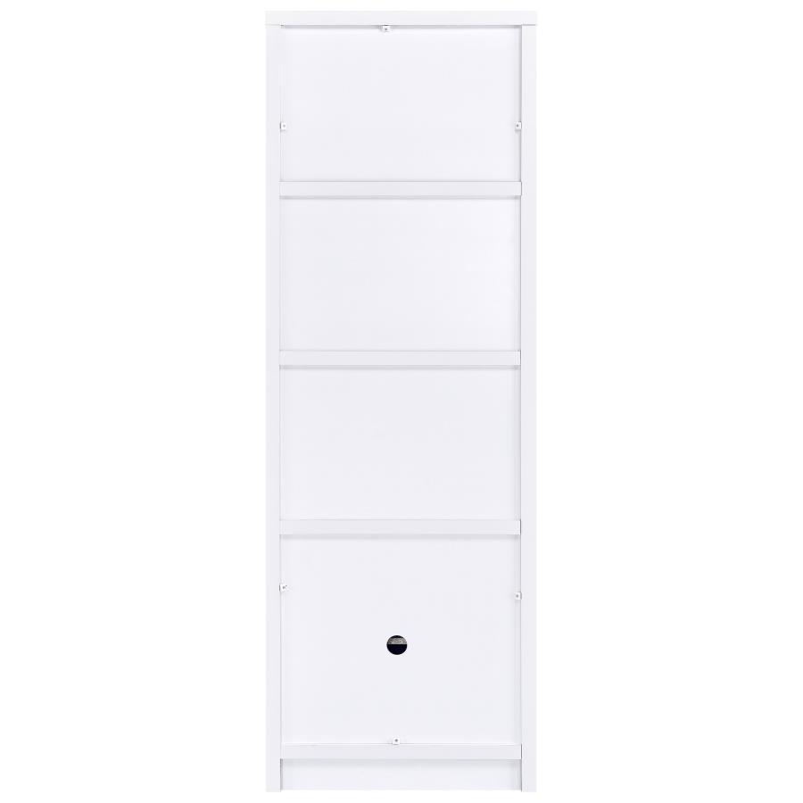 Laughlin - 3 Shelf Engineered Wood Media Tower by CoasterEveryday | Bel Furniture